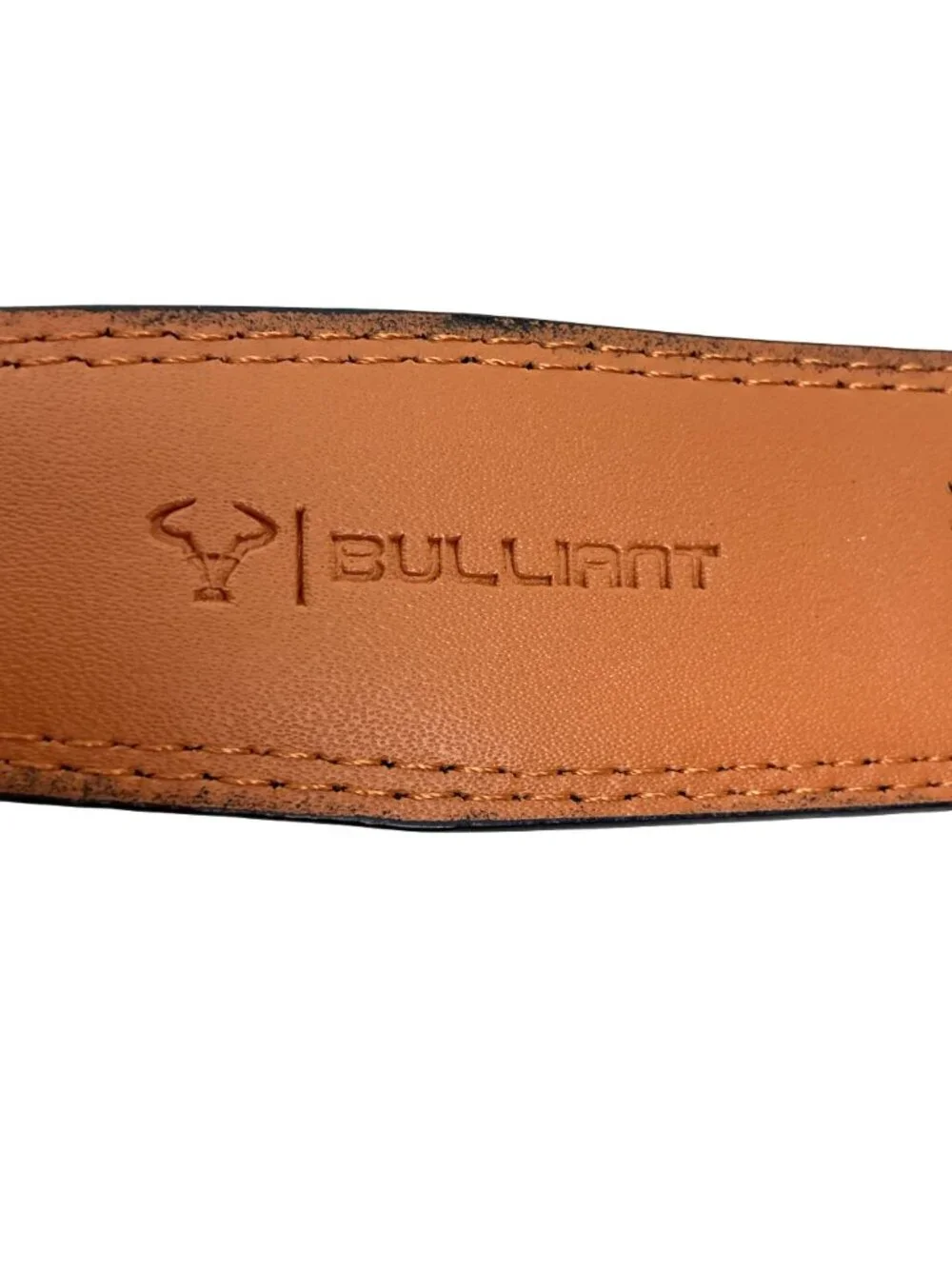 Bulliant Carbon Fiber Slide Ratchet Leather Belt Mens 28-34 Black